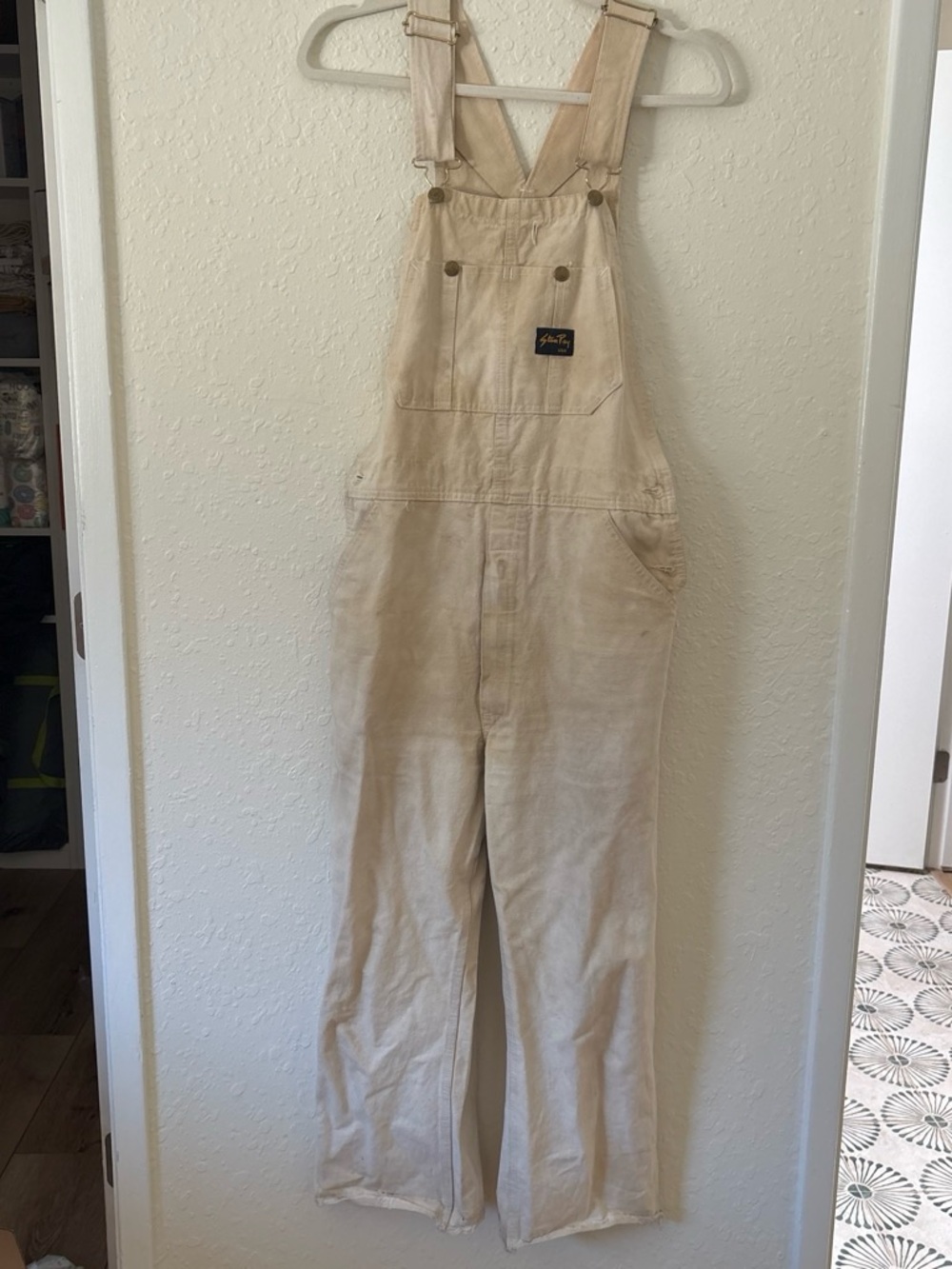 Vintage Stan Ray Plant Dyed Overalls with Front Pocket